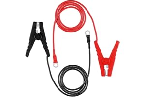 WUKESIFY 2pcs Replacement Electric Fence Energiser Leads Solar Powered Electric Fence Heavy Duty Jumper Cables Long-lasting Electric Fence Leads With Alligator Clips 3Ft Practical Electric Fence Connectors
