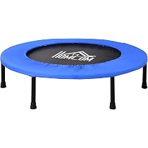 Trampolino Elastico Pieghevole HOMCOM Con Tappeto Da Ballo - Per Fitness E Gioco, Adatto Ad Adulti E Bambini Da 6 Anni
