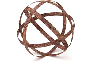 KPGA KAPAGA HOME & GARDEN Kapaga - Boules rouillées pour l'extérieur - Décoration Vintage - Motif sphérique - 40 cm