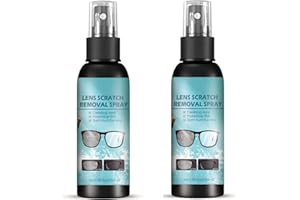 GOKAME 2022 Lens Scratch Removal Spray Eyeglass Windshield Glass Repair Liquid 100ml, Glasses Cleaner Lens Scratch Removal Spray (1pcs)