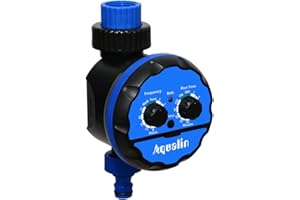 Aqualin Ball Valve Watering Timer Automatic Electronic Irrigation Computer Watering System for Garden Yard Waterproof Water Timer