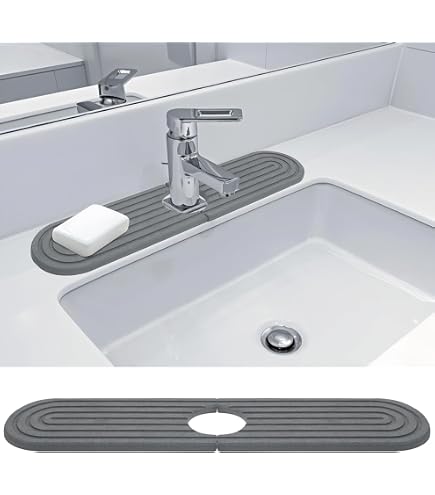 Tapis de robinet pour évier de cuisine – Plateau d'évier en pierre de diatomite à séchage