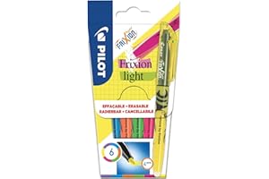 Pilot Pen Frixion Light Zestaw Markerów, Wielokolorowy, 6 Sztuk