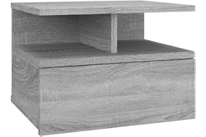 ‎VIDAXL vidaXL Wisząca szafka nocna, szary dąb sonoma, 40x31x27 cm, stolik nocny, wisząca szafka nocna, szafka nocna, stoliki nocne, wiszące szafki nocne