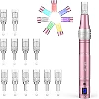 PELCAS Derma Microneedling Pen mit 7 Model LED Licht und 9 Geschwindigkeitsstufen Micro Needle Roller 0-2.5mm Electric Anti A