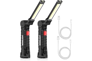 ONEVER Linterna Eléctrica Recargable USB Luz del Trabajo De La Linterna Led Portátil para Náutico COB Magnético Gancho De Camping Exterior Autofficina