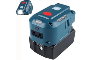 TPDL Przetwornica napięcia 150 W do akumulatora Makita 18 V, DC 18 V na AC 220 V ~ 230 V, czysty przetwornik sinusoidalny z 2 USB i 200 lm światłem roboczym LED, sinus Wave do Makita BL1850 BL1820