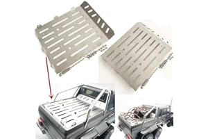 EPTNNASO CrazyRacer 1PC Stainless Steel Rear Bucket Plate with Hook Fit Traxxas 1/10 TRX-6 G63 6X6 TRX6