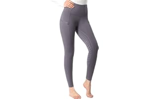 Harrison Howard Women's Full Seat Silicon Grip Equestrian Breeches Horse Riding Tights High Waisted Leggings for Women
