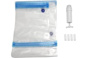 Dovhmoh Sous Vide Bags 20Pack Reusable Electric Vacuum Food Storage Save Sealer Cooker with 1 Hand Pump,3 Size Sealed Bag,4 Clip