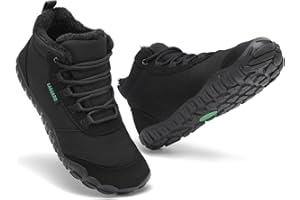 SAGUARO Botines Barefoot Mujer Invierno - Cálidas Forradas, Puntera Ancha & Suela de Drop Cero, Gr.36-42