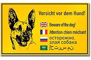 KAVARO Schild Hund Warnschild Hund Vorsicht Hund Achtung Hund