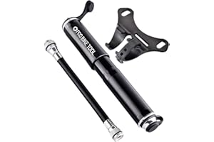 Pro Bike Tool Mini Bike Pump - Fits Presta and Schrader - High Pressure PSI - Reliable, Compact & Light Performance - Bicycle Tyre Pump for Road, Mountain and BMX Bikes