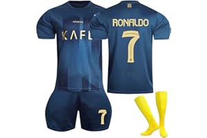 FTRGHNY Maglia Calcio per Bambini Adulti,7 Maglietta da calcio, 7 Rosso Maglia,2024 Set di Maglie da Calcio,Abbigliamento da Allenamento per il Calcio Camicia, Pantaloncini e Calzini