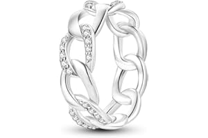 NARMO 925 Sterling Silber Frauen Ringe Mond Stern Ring Evil Eye Ring Bunte Cubic Zirkonia Ring Stapelbare Vintage Ringe Statement Ringe für Frauen Größe 52-60mm