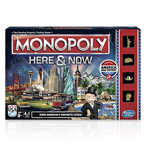 Preisvergleich Produktbild Hasbro Monopoly Hier & jetzt Spiel: US Edition