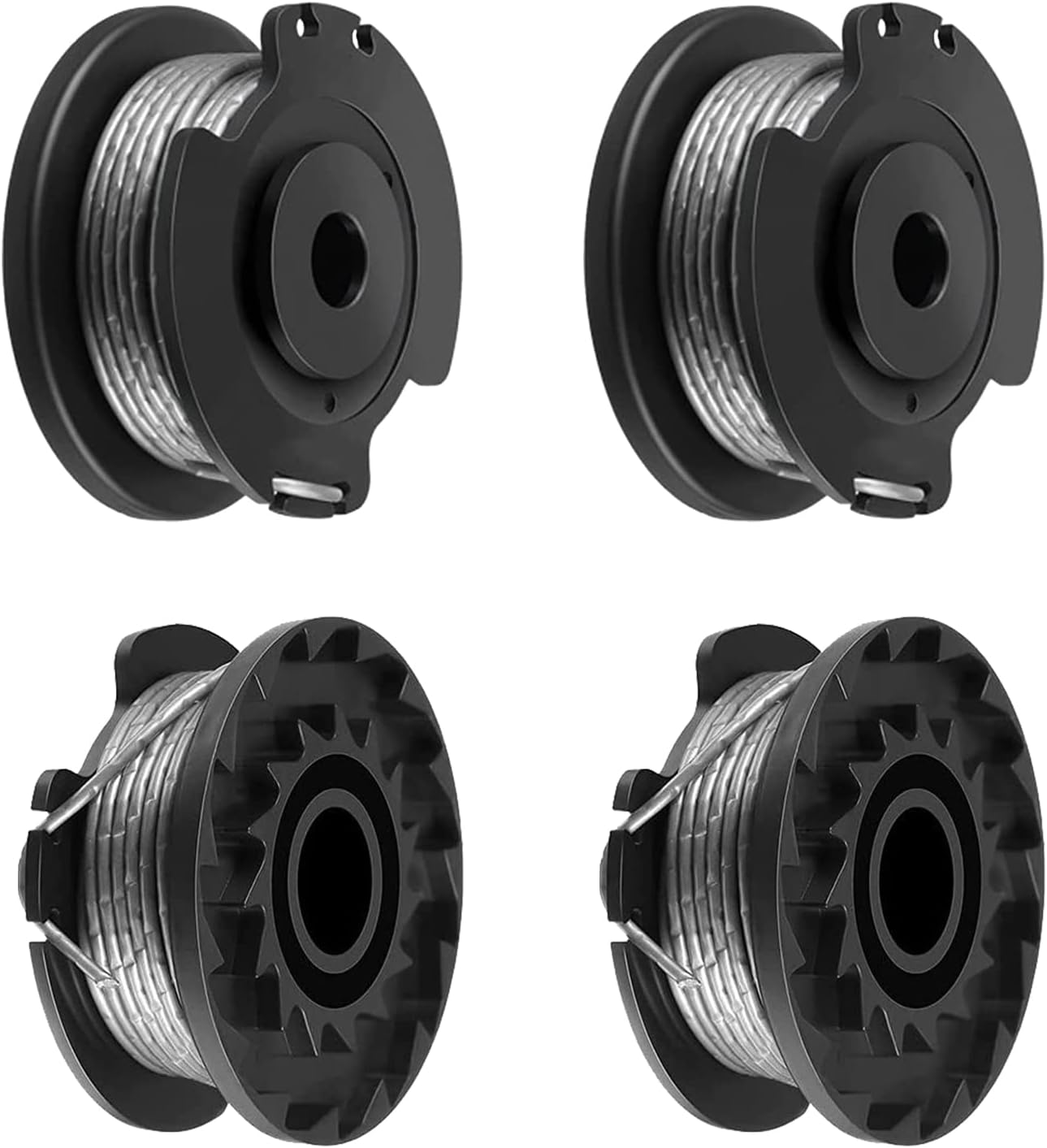 4 Pieces Strimmer Wire Replacement Spool and Line Compatible with Bosch ART 23 SL ART 26 SL, EasyGrassCut 18, 23, 26, 18-230,18-260, Grass Trimmer F016800569 F016800385