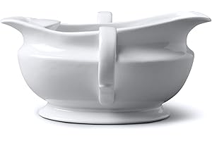 WM BARTLEET & SONS 1750 Saucière traditionnelle en porcelaine avec deux poignées, Wm Bartleet & Sons, blanc (500 ml)