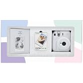 Instax mini 12 Beyaz Fotoğraf Makinesi 10'lu Film ve PVC Alb&uuml;m Bundle Box