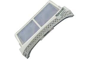 GDE Filtro de pelusa blanco 29,6 x 5,3 x 15,3 cm – Secadora/Lavadora – Haier Teka