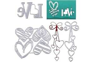 VINFUTUR Fustelle Stencil Cutting Dies per Merletto di Busta Cartolina d'Auguri Inviti Fai da Te Scrapbooking Goffratura Carta