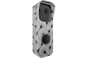 HONECUMI Silicone Cover for Blink Video Doorbell, Weatherproof Protective Case (Print Design) No-Drill Doorbell Skin, Anti-Slip Fit,Full Protection for Blink Doorbell, Easy Installation