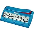 LEAP Chess Clock Advanced Digital Chess Timer with 7 Type 38 Timing Set Modes Including Single or Multi Period Countdown Restricted Moves or Time Function Blue
