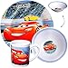 Produktbild alles-meine GmbH 3 TLG. Geschirrset -  Disney Cars / Lightning McQueen - Auto  - incl. Name - Porzellan / Keramik - Trinktasse + Teller + Müslischale - Kindergeschirr - Früh..