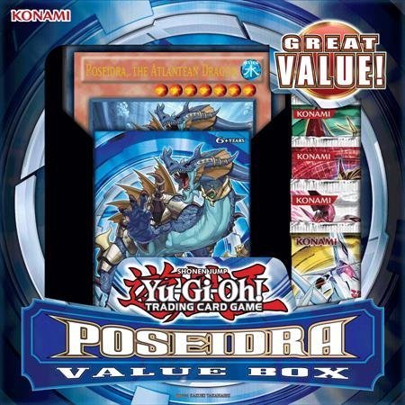 Yu-Gi-Oh Poseidras Value Box (Realm of the Sea Emperor Structure Deck & 4 Booster Packs & Jumbo Card) by Yu-Gi-Oh!