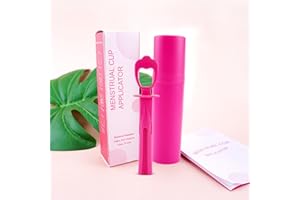 YAWDIL Menstrual Cup Applicator Tool Menstrual Cup Booster Comfortable Easy Insertion Compatible with Most Period Cups Reusable Menstrual Cup