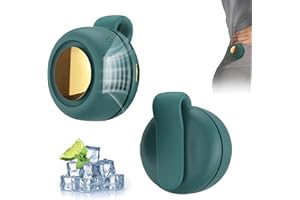 HOIDOKLY Mini ventilador, 2025 nuevo ventilador portátil con clip pequeño, recargable por USB, silencioso, sin asas, ventilador de bolsillo para la cintura y cuello, ideal para exteriores, viajes