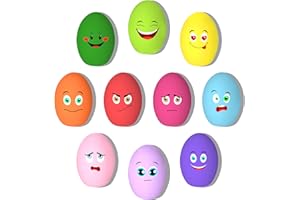 TONGKTAI Zabawki dla psów piszczące, [10 sztuk] urocze miękkie szczenię jajko dmuchane piłki, zabawne interaktywne pobieranie zabawka dla małych ras