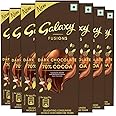 Galaxy Fusions Dark Chocolate Valentine Gift Pack | Made with 70% Cocoa | Silky Smooth Chocolate Bars for Valentine | Pack of 7 (7 x 56 g)