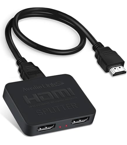 avedio links 8K HDMI Splitter 1 in 2 Out with 4ft 8K HDmi Cable