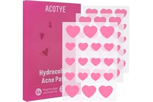 ACOTYE 2023 Pickel Patch 54PCS Pimple Patch mit Niacinamid und Hyaluronsäure, feuchtigkeitsspendend, Unreinheitenfleck, schnelle Heilung, zwei Größen 8 mm, 12 mm