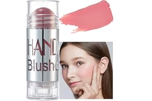 GL-Turelifes Blush Stick Blush Cream Lápiz de colorete hidratante, iluminador y recortador, colorete en barra que aumenta el brillo y el estado de ánimo El maquillaje de mejillas agrega brillo (#04)