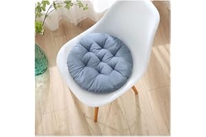 UYEOCO Set 4/2/1 Cuscini Sedia da Cucina/Cuscini di Seduta, Cuscini Sedia rotondi esterno 40x40/30x30cm,Cuscino per sedia cucina ufficio da giardino da ufficio(Grey,4PCS_30CM/12IN)