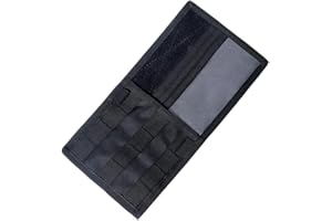 FIRECLUB Borsa tattica multifunzione per auto con visiera parasole per auto, biglietti e documenti, organizer per telefoni cellulari (nero)