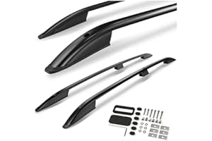 CHROMEMASTER | Barras Portaequipajes, Rieles de Techo Compatible con Touareg 2002-2010; Se Utilizan para el Montaje de Portaequipajes de Techo, Cajas de Techo o Portabicicletas; Aluminio