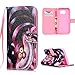 Produktbild Mlorras Hülle für Samsung Galaxy S7 Edge, Gemalt Leder Handyhülle Klappbares Brieftasche Schutzhülle Wallet Case Cover mit Integrierten Kartensteckplätzen Toothy Katze