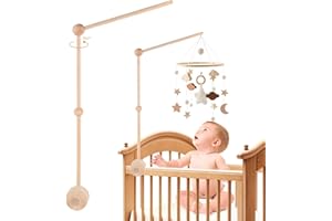 Mobilny stojak na łóżeczko dziecięce, ACTOYS mobilny stojak na łóżeczko dziecięce, uchwyt do samodzielnego wykonania, elastyczna rama, ruchomy drążek do zawieszania pozytywki, mobilny stojak do