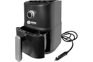 FASEBA Airfryer for truck, Freidora de Aire Portátil para Camiones y Furgonetas 3L, Compatible con Enchufe de Mechero 24V, Silenciosa, Diseño Moderno y Elegante, cocina rápido.