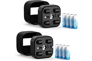 METACUCU 2 Pack Akku Erweiterungspaket kompatibel mit Blink Outdoor 4 Intelligenten Sicherheitskamera (8 AA Lithium Akkus + 2XWasserdicht Silikonhülle)