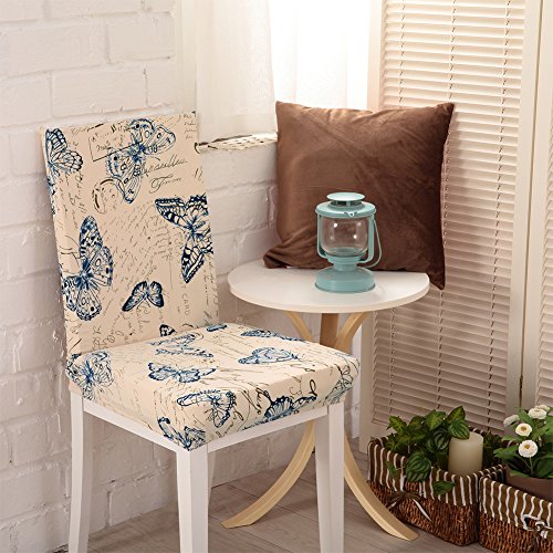 Extraíble Lavable asiento fundas para respaldo de silla, funda protectora con banda elástica, una silla funda protectora por oyshopp (patrón)