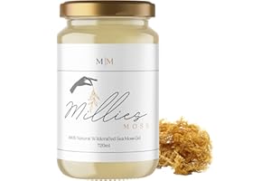 MORG Organic Sea Moss Gel | Wildcrafted & Ethically Sourced | Dr Sebi Approved | Caribbean Irish Moss | Vegan Friendly | 92 Vitamins & Minerals (Golden, 720ML)