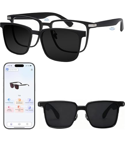 Occhiali Intelligenti AI Con Traduzione E Fotocamera HD 8MP – Bluetooth 5.4, Batteria 260mAh, Leggeri 35g, Registrazione E Riconoscimento In Tempo Reale