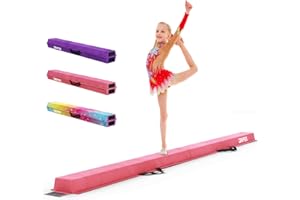 ‎DRIPEX Dripex Schwebebalken Kinder Klappbar Balance Beam für Zuhause 210/240 cm Eva Turnbalken Gymnastik Balancierbalken mit Tragetasche Starr rutschfest für Kinder Anfänger Turnen Fitness