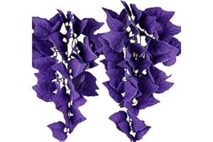 Abizoo Accessori per piante sospese terrario, accessori per terrario, foglie artificiali erba con ventosa per acquario, rettile, terrario, lucertole, serpenti, animali domestici, granchio eremita,