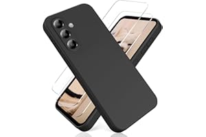 YiKaDa - Hülle für Samsung Galaxy A36 5G & [2 Stück] Schutzfolie, Ultradünnes Weiches TPU Silikon Schutzhülle - Schwarz