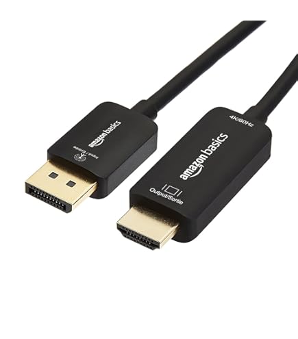 DisplayPort 1.4 to HDMI 2.1 8K Cable,Maxonar DP to HDMI Cable 2M,[Aluminum Shell,Nylon Braid]Uni-Direction,8K@60HZ 4K@120HZ,Compatible with PC/Laptop ,Monitors,HP,DELL,GPU,AMD,NVIDIA and so on